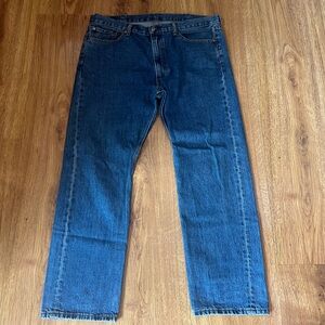 Signature by Levi Strauss 505 Dark Blue Straight Jeans